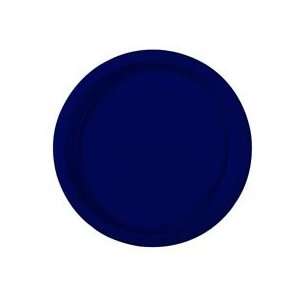  10 in. Navy Blue Plastic Plates 