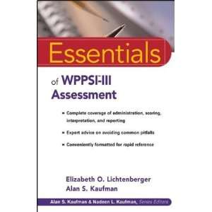   of WPPSI III Assessment [Paperback] Elizabeth O. Lichtenberger Books