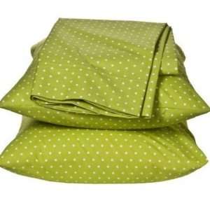   Xhilaration Green Dots Sheet Set Twin Size Bed Sheets 