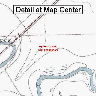 USGS Topographic Quadrangle Map   Oyster Creek, Texas 