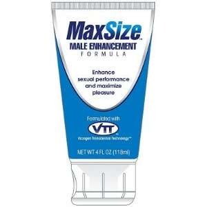  MaxSize Cream Male Enhancement Formula (4 oz) Health 