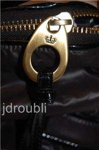 NWOT JUICY COUTURE Black Nylon Stud TOPANGA purse AUTH  