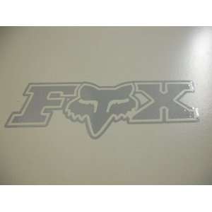  Fox Racing Decal Sticker (New) Reflective White