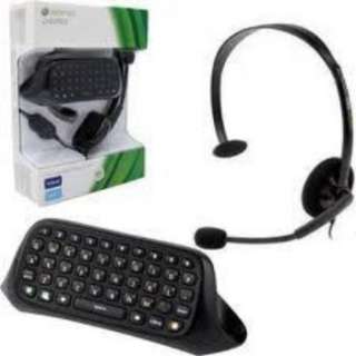 Brand New Black Xbox 360 Chat Pad + Black Head Set  