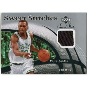   07 Upper Deck Sweet Shot Stitches #TA Tony Allen Sports Collectibles