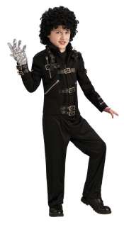 Michael Jackson Bad Deluxe Child Costume Jacket includes Black Buckle 