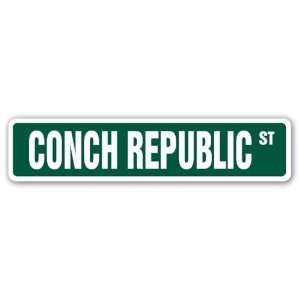  CONCH REPUBLIC Street Sign keywest florida sea shells 