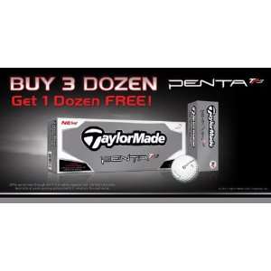 Taylormade Penta TP3 Balls   Buy 3, Get 1 Free (4 Dozen Total)  