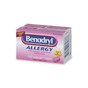 Benadryl Allergy Relief Ultra Tablets  100 Ea