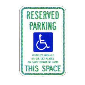 Wisconsin Reserved Parking Sign 