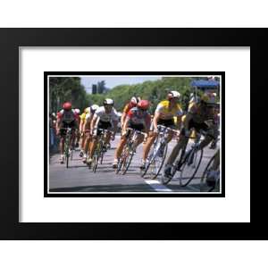   and Double Matted Art 31x37 Courage   Bicycle Race