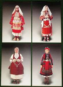 Macedonian Folk Costume embroidery jewelry Balkan art  