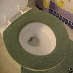 Toilet Seat Warmer Cover   Washable   Forest Green  