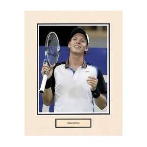  Tomas Berdych Matted Photo Sports Collectibles