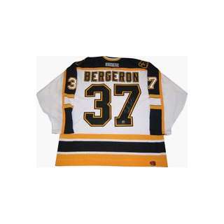  Patrice Bergeron Boston Bruins Autographed Pro NHL Ice 