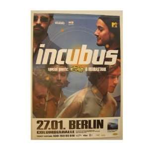 Incubus Poster Berlin Band Scattered Band Shot Good 