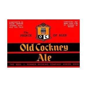  Old Cockney Ale 12x18 Giclee on canvas