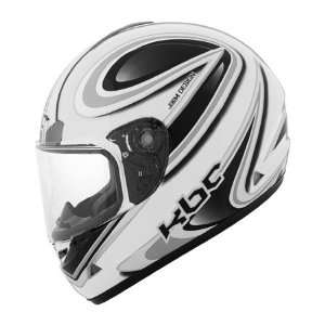  KBC Tarmac Max Full Face Helmet Large  White Automotive