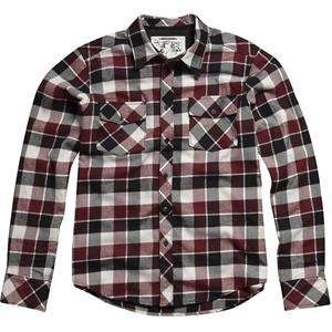   Youth Sheisty Long Sleeve Flannel Shirt   Small/Burgundy Automotive