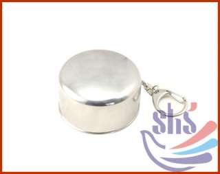 NEW Stainless Steel Travel Folding Collapsible Cup  