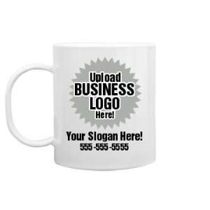 Business Logo Plastic Mug Custom 11oz Plastic Coffee Mug