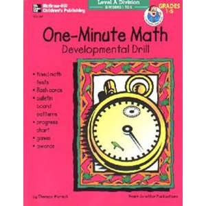 Carson Dellosa Publications FS 123247 One minute Math Level A Division