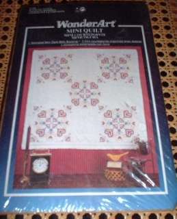 MINI QUILT KIT Cross My Heart QUILTING Backing NEW look  