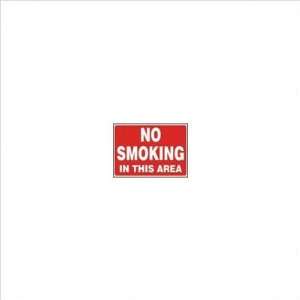   Red And White Adhesive Vinyl Value No Smoking Sign No Smoking In This
