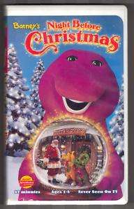 Barneys   Night Before Christmas (VHS, 1999) cartoon 045986020185 