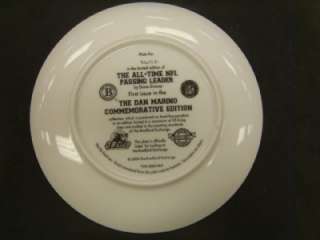 The NFLs All Time Passing Leader Dan Marino Plate  
