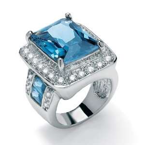   Blue & White DiamonUltra™ Cubic Zirconia Ring, Sizes 7 12 Jewelry