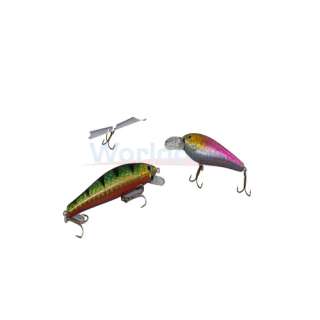 New 4 Four Color New Bass Fishing Lure Trout Floating 100mm 10cm 
