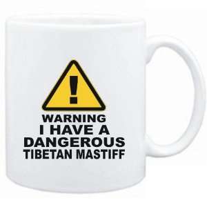   White  WARNING  DANGEROUS Tibetan Mastiff  Dogs