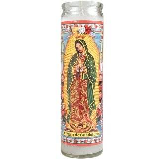 Our Lady of Guadalupe White Candle 15 oz