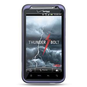  HTC Thunderbolt Purple Rubberized Case + screen protector 