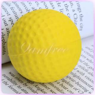 Yellow Practice soft Golf ball Elastic PU Foam Ball Training Sports 