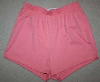 New SOFFE Juniors Womens Coral Large Athletic Gym Shorts Pink Running 