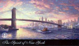 Thomas Kinkade PROMO Art Postcard SPIRIT OF NEW YORK NY  