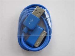 10pcs/lot 10 colors USB Data Sync Charger Cable Cord For iPod iPhone 4 