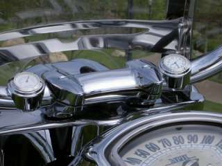 ¼ CHUBBY BAR MOTORCYCLE HANDLEBAR CLOCK  WATERPROOF   WHITE  