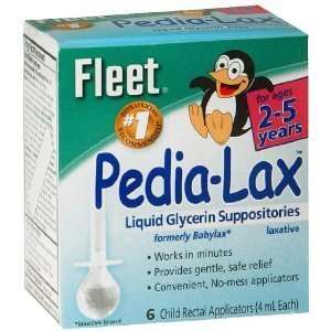  FLEET PEDIA LAX LIQ GLYCN SUPP Size 6 Health & Personal 