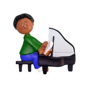  OC 182 MAA Male African American Pianist Personalized 