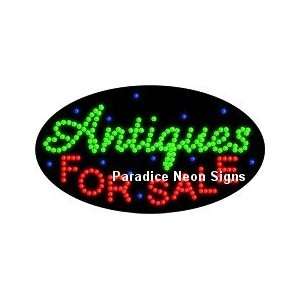  Antiques For Sale LED Sign (Oval)