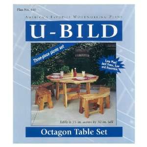  U Bild Octagon Picnic Table Set Woodworking Plan 840