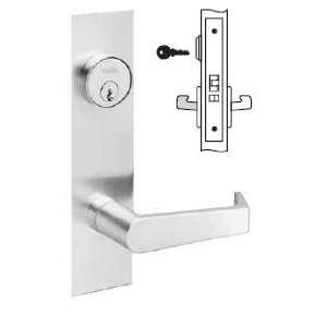   Left Hand Reverse 605   Brass Yale Mortise Classroom Lever Lock