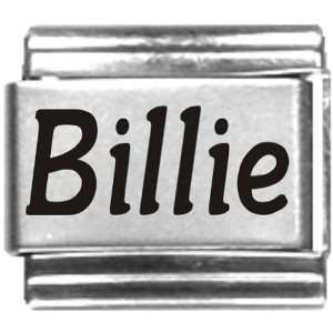  Billie Laser Name Italian Charm Link Jewelry