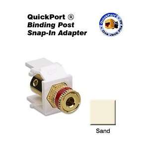  Leviton AC833 BSR Acenti Red Binding Post QuickPort Snap 