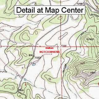  USGS Topographic Quadrangle Map   Dallas, Colorado (Folded 