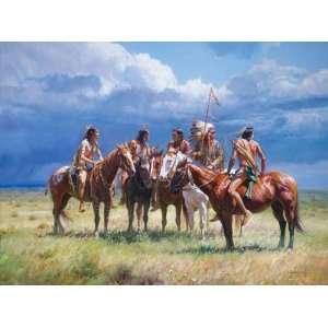 Martin Grelle   Waiting on the Wolves Open Edition Canvas 