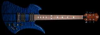 Rich USA Mockingbird Deluxe Electric Guitar Transparent Blue 
